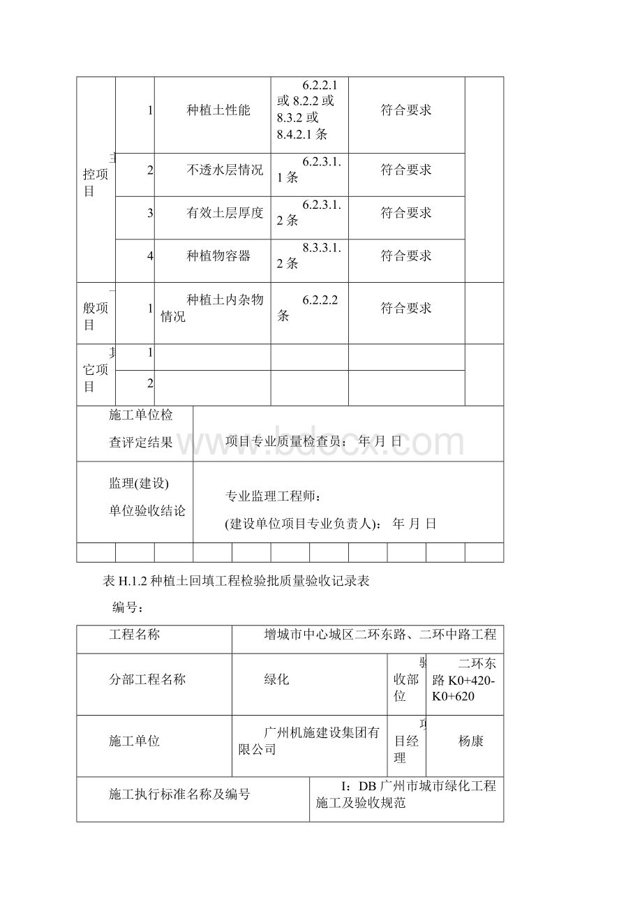 H12种植土回填工程检验批质量验收记录表Word文档下载推荐.docx_第3页