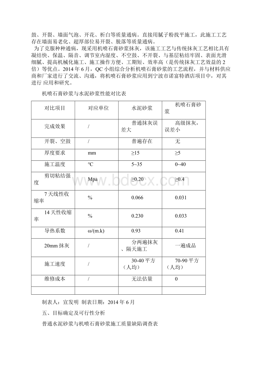 qc质量改进项目提高机喷石膏砂浆施工质量0420.docx_第3页