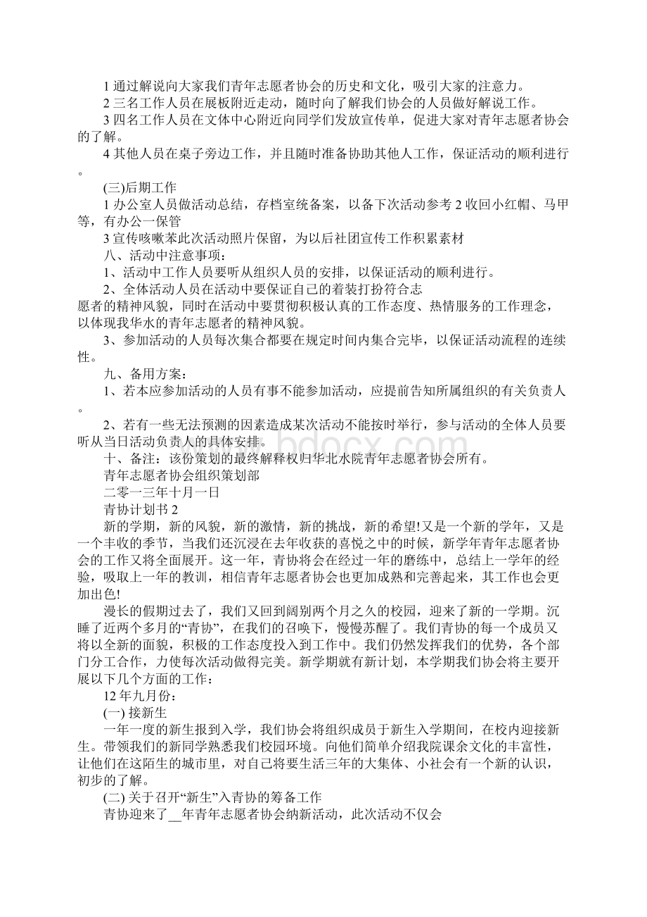 青协计划书精选5篇集锦.docx_第2页