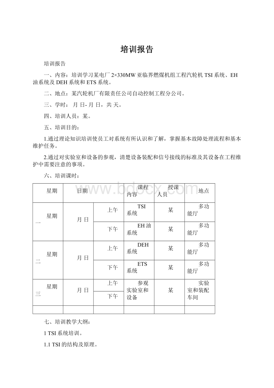 培训报告Word格式.docx