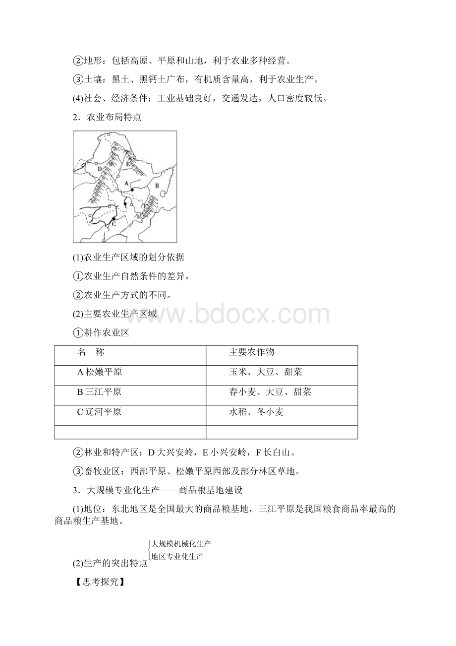 优化方案新课标高考地理大一轮复习第十五章第31讲区域农业发展以我国东北地区为例讲练.docx_第2页