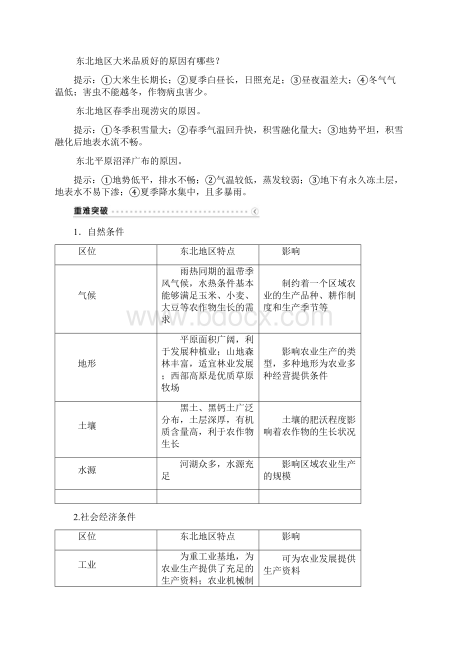 优化方案新课标高考地理大一轮复习第十五章第31讲区域农业发展以我国东北地区为例讲练.docx_第3页