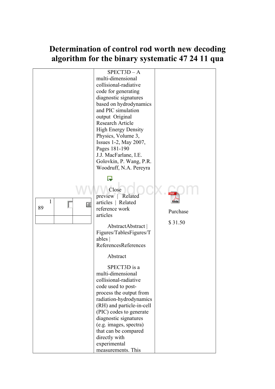 Determination of control rod worth new decoding algorithm for the binary systematic 47 24 11 qua.docx_第1页