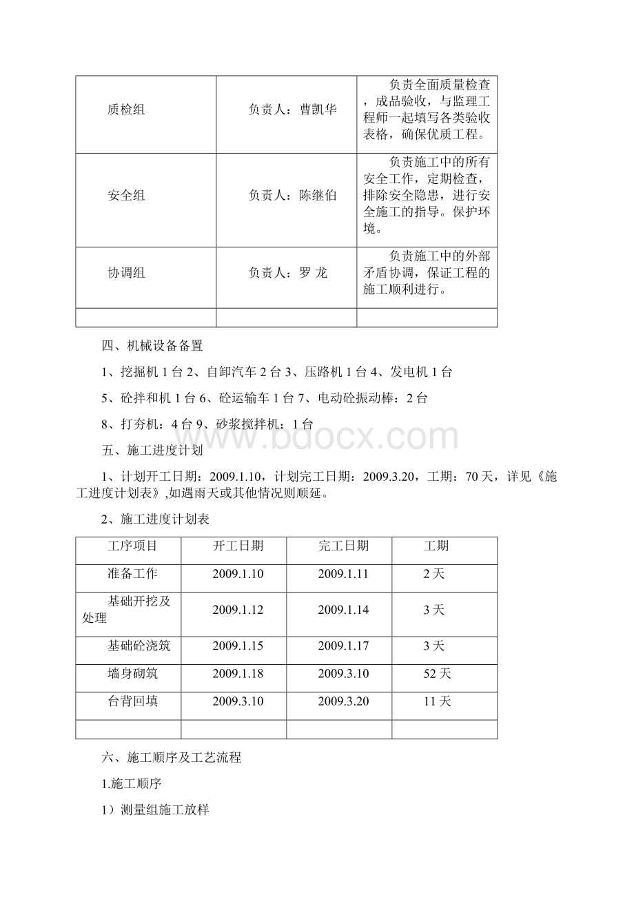 挡土墙施工组织设计.docx_第2页