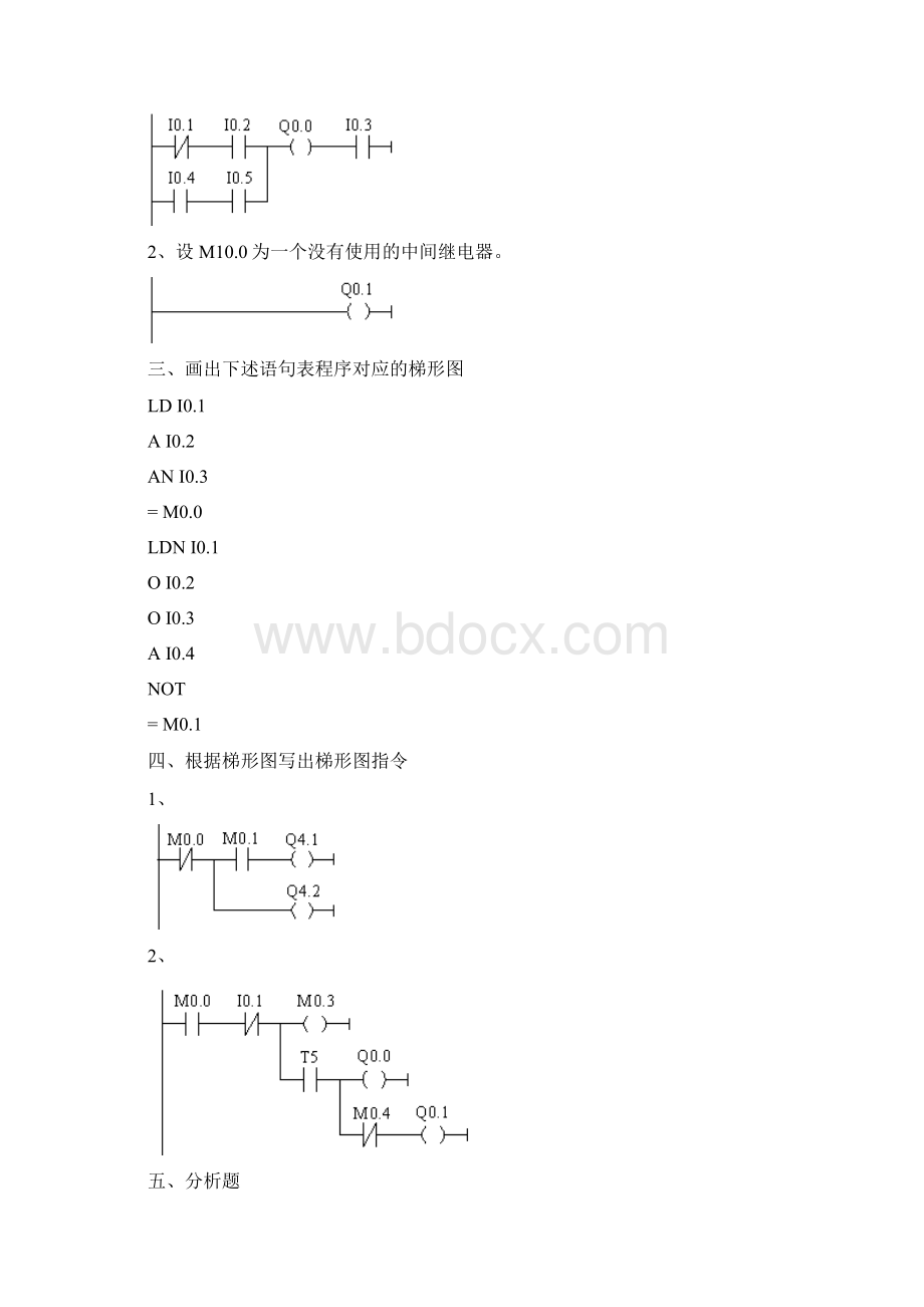 可编程控制器应用形成性考核答案及答案.docx_第3页