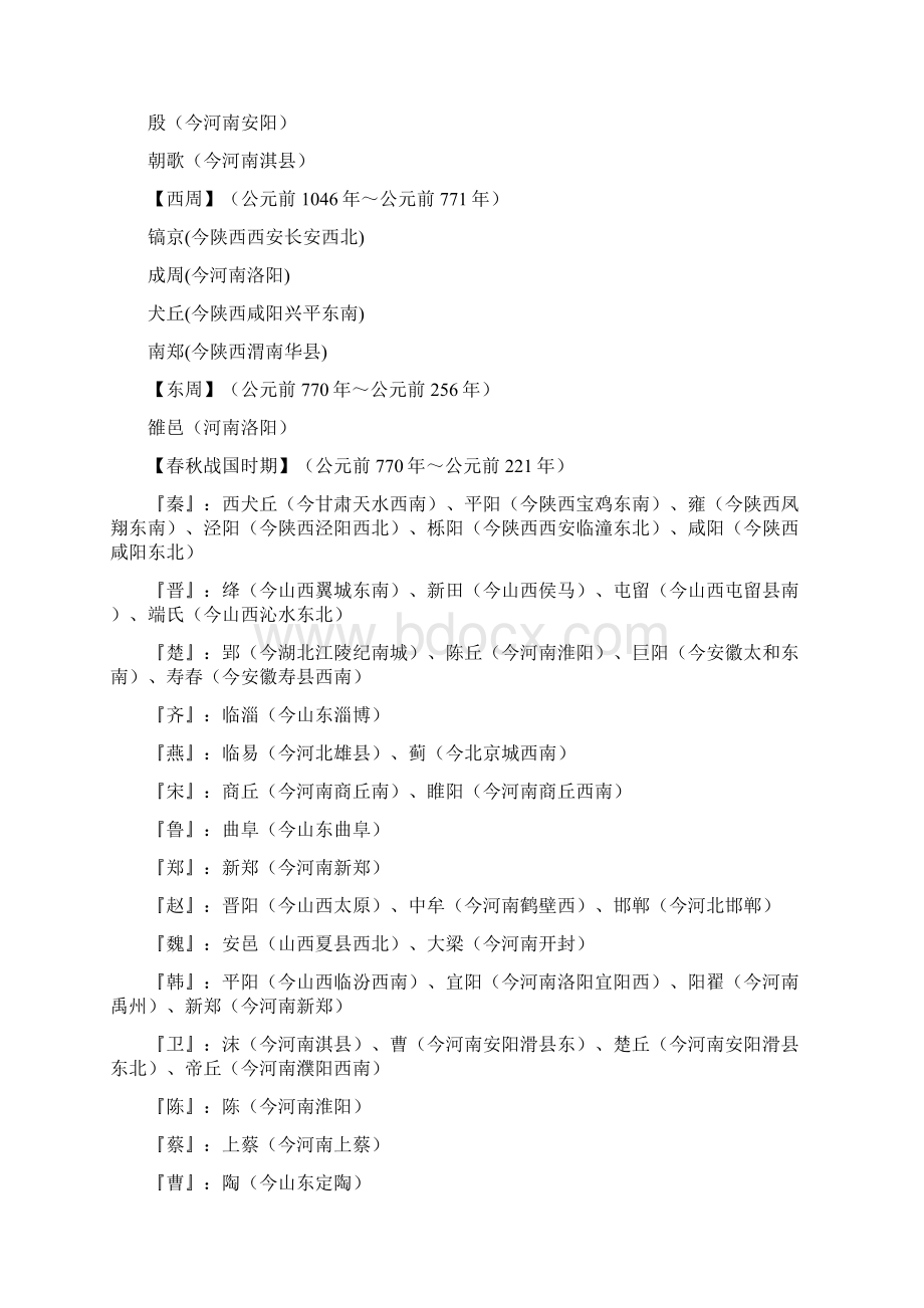 中国历代首都列表.docx_第2页