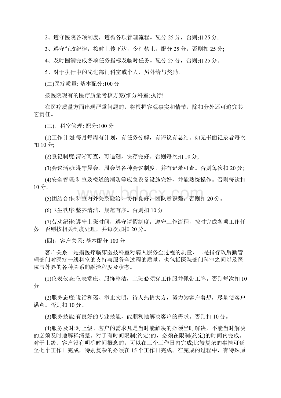 门诊医生绩效考核细则最新版.docx_第3页