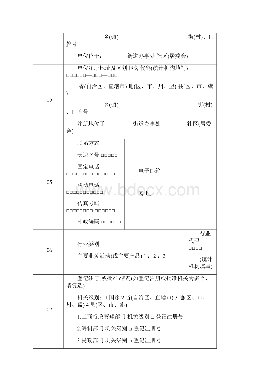 法人单位基本情况表与填表说明和各项明细说明Word下载.docx_第2页