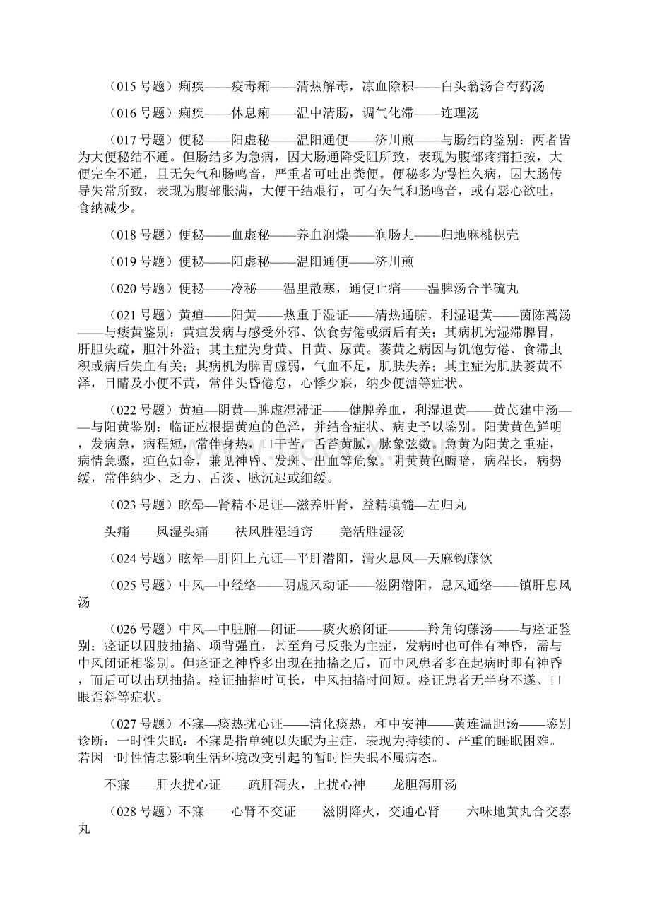 中医执业医师技能考试试题文档格式.docx_第2页