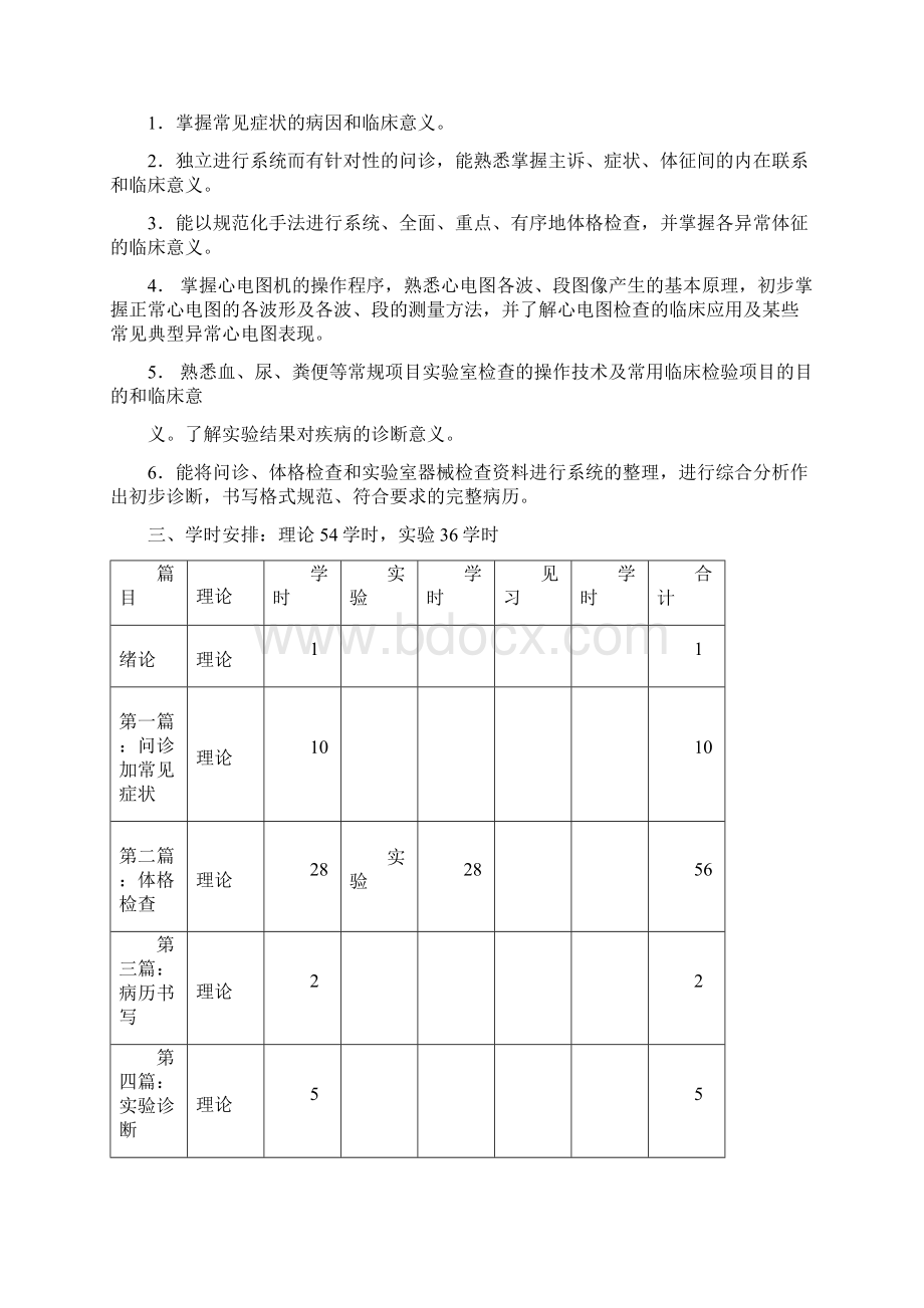 口腔医学诊断学教学大纲Word格式.docx_第2页