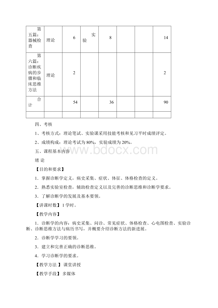 口腔医学诊断学教学大纲Word格式.docx_第3页