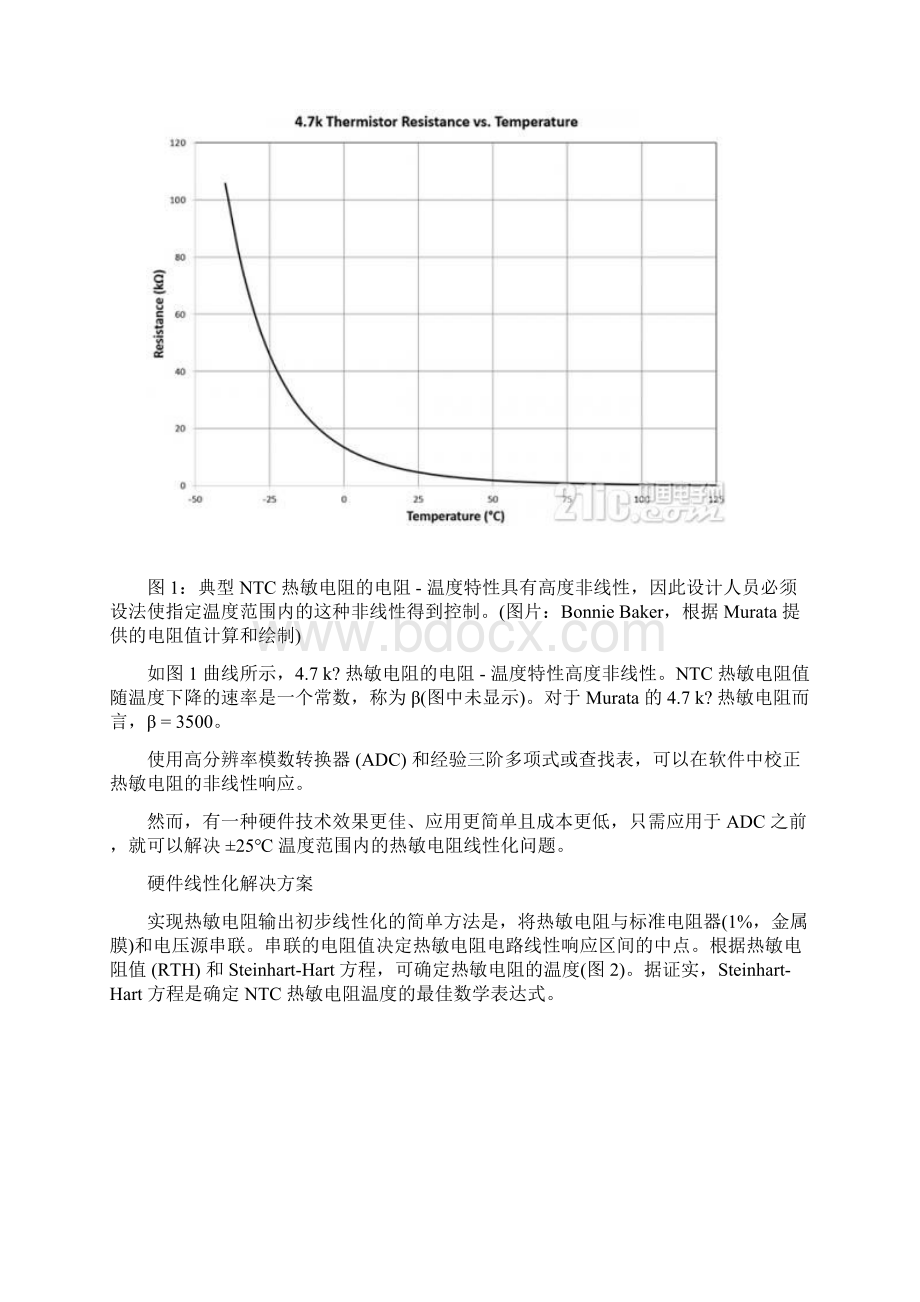 基于USB 供电的热敏电阻精确温度检测电路Word下载.docx_第2页