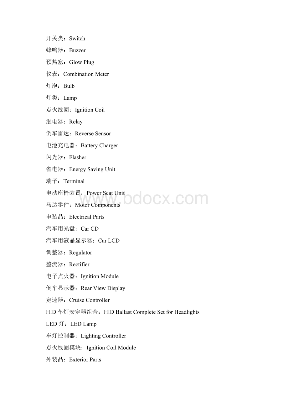 汽车相关英语词汇Word文档格式.docx_第2页