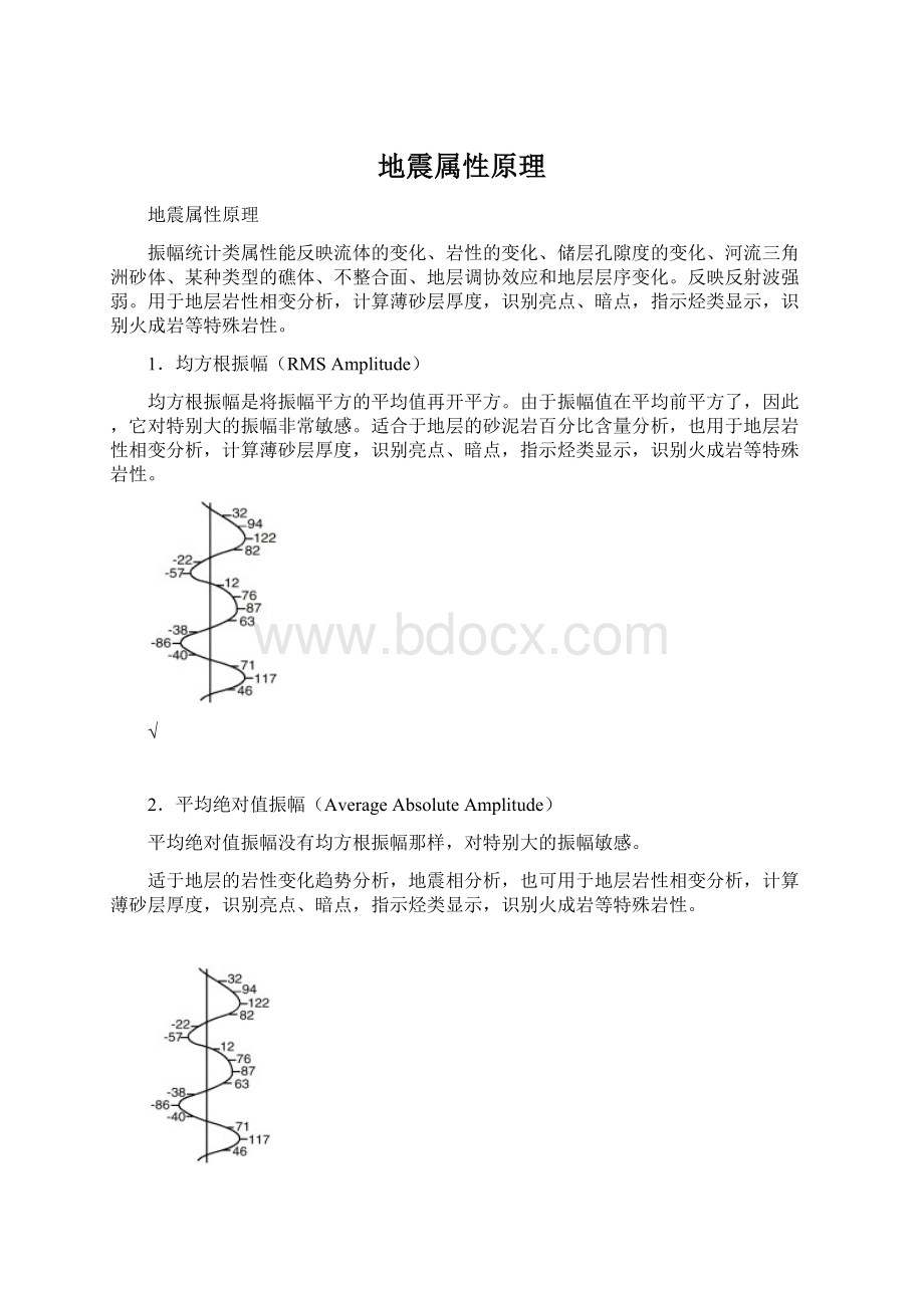 地震属性原理Word格式.docx