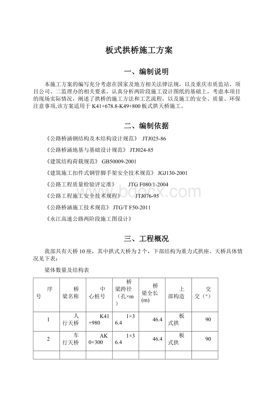 板式拱桥施工方案.docx