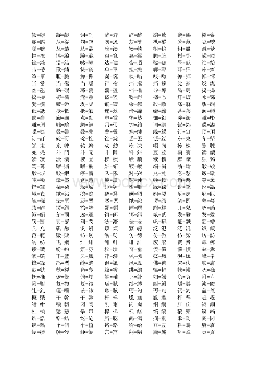 繁简体汉字对照表.docx_第2页