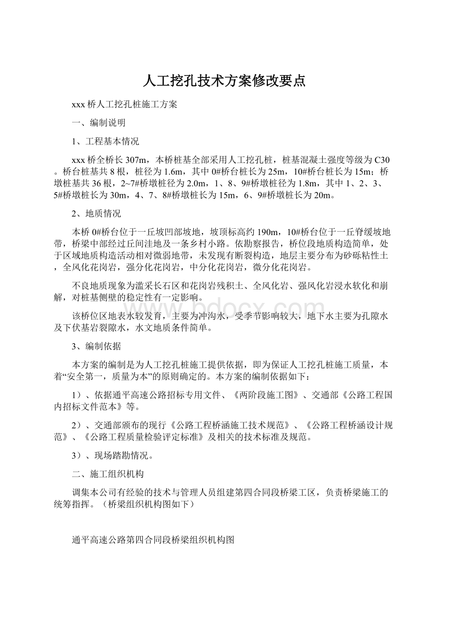 人工挖孔技术方案修改要点.docx