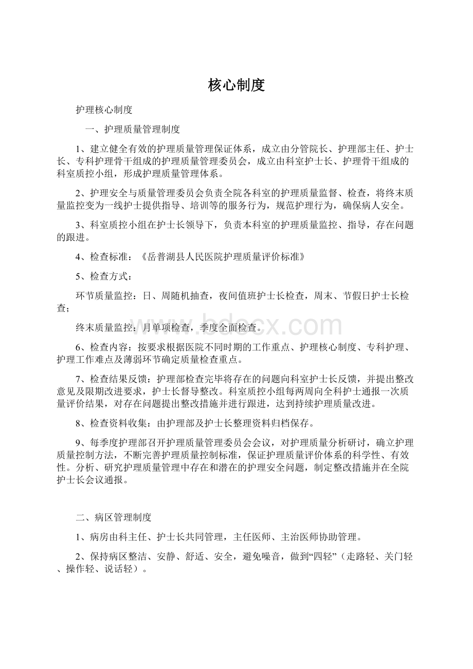 核心制度Word文件下载.docx