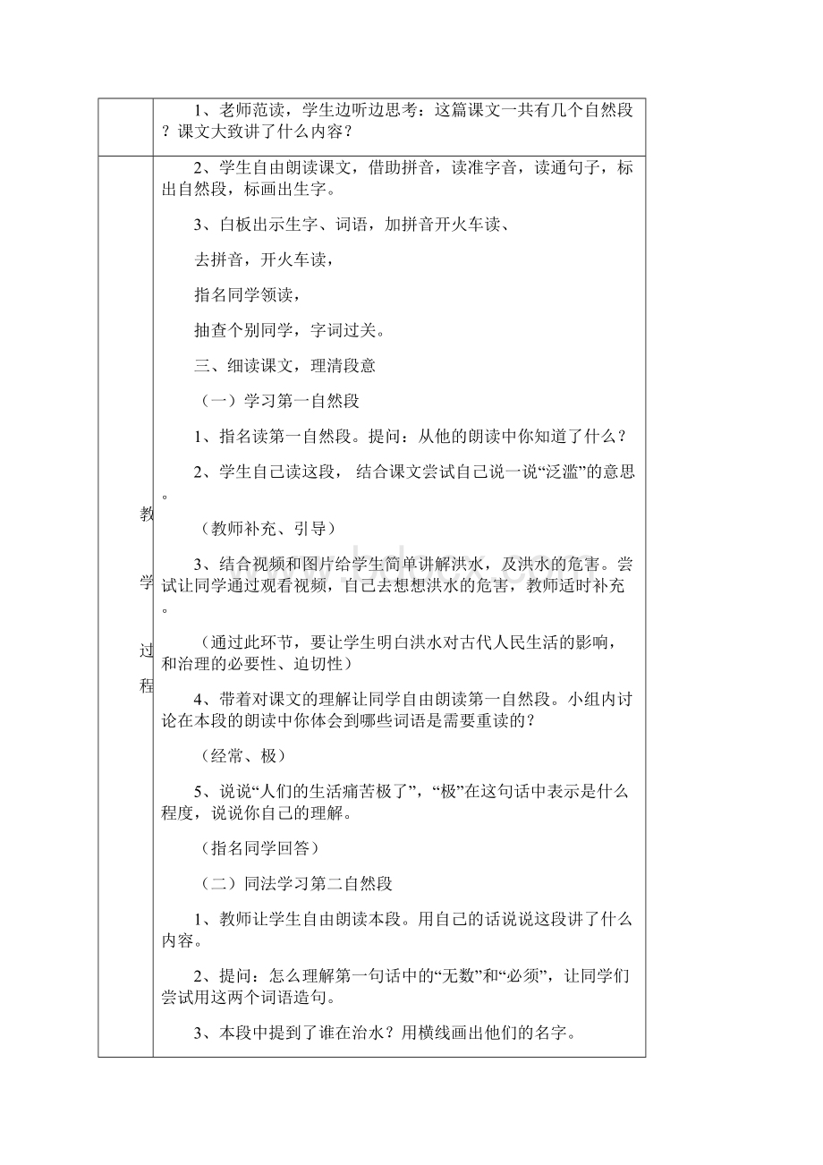 《大禹治水》优秀教案1Word下载.docx_第2页