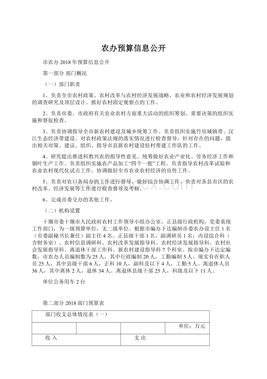 农办预算信息公开.docx