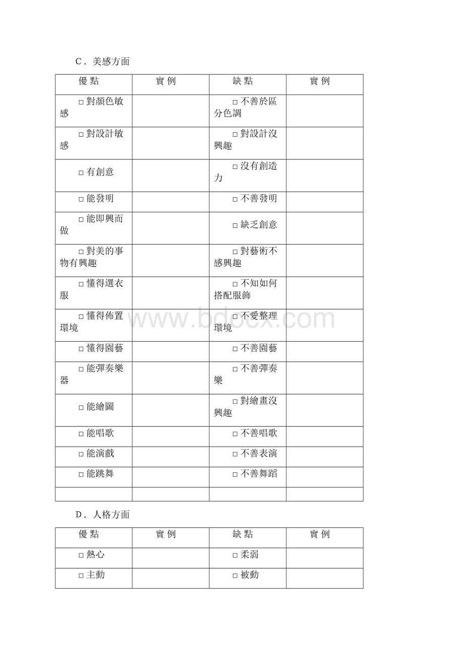 学生生涯规划自我探索活动.docx_第3页