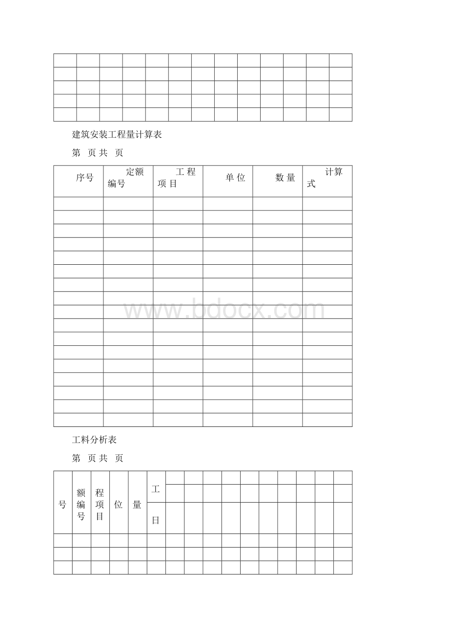 工程预算书格式.docx_第3页