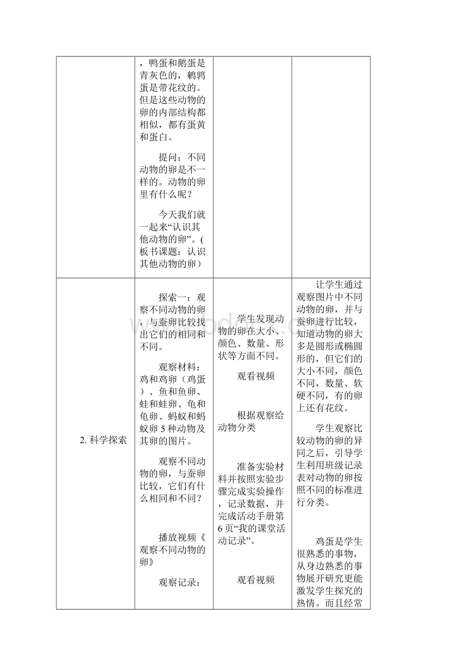 22 认识其他动物的卵教案.docx_第3页