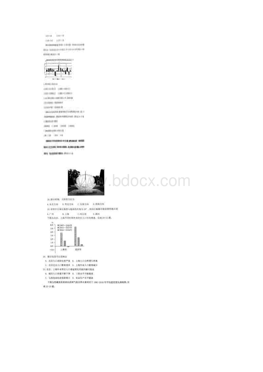 山东省东营市利津一中届高三上学期月考地理试Word下载.docx_第3页