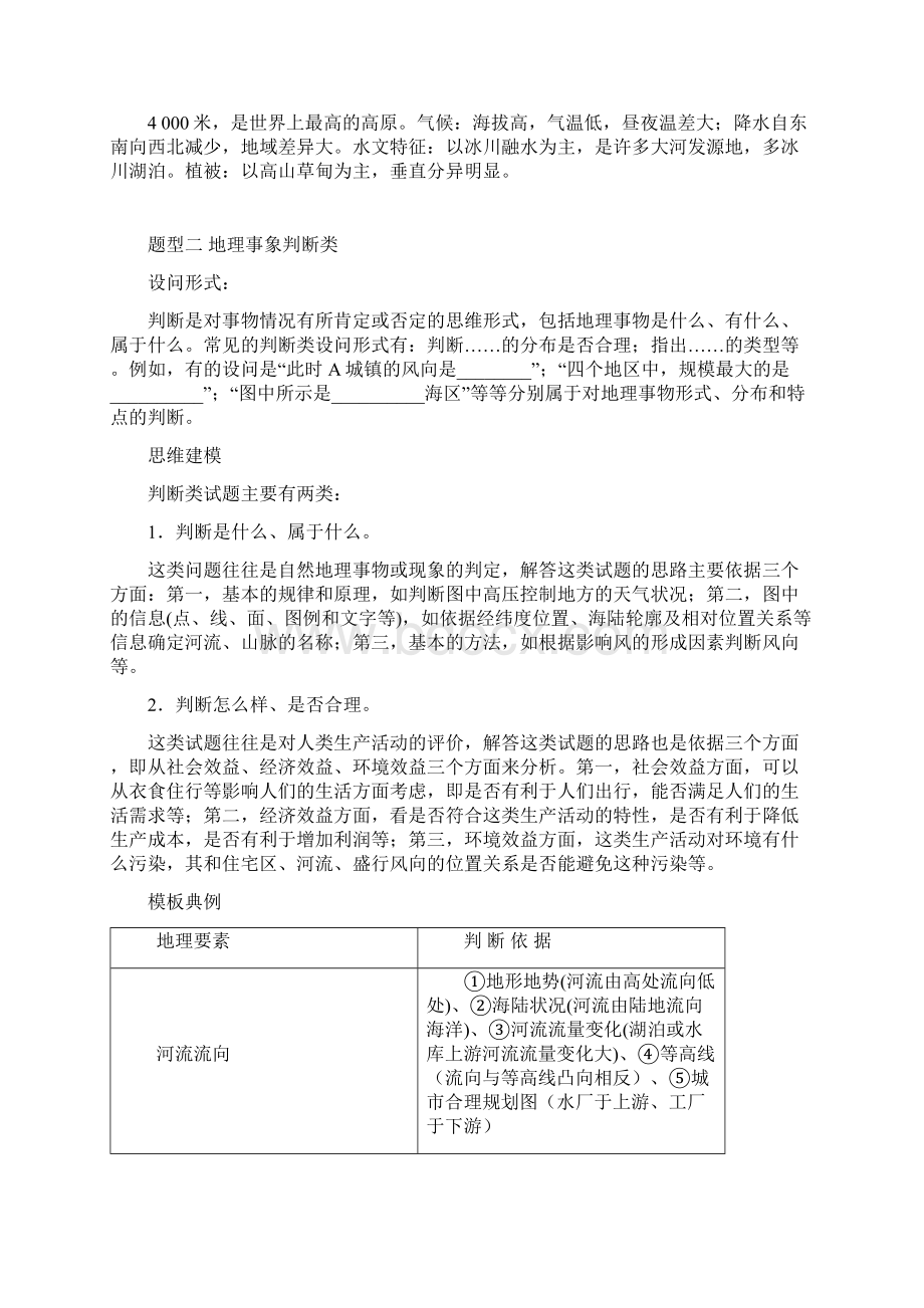 七类地理综合题题型与答题模式1Word文件下载.docx_第3页