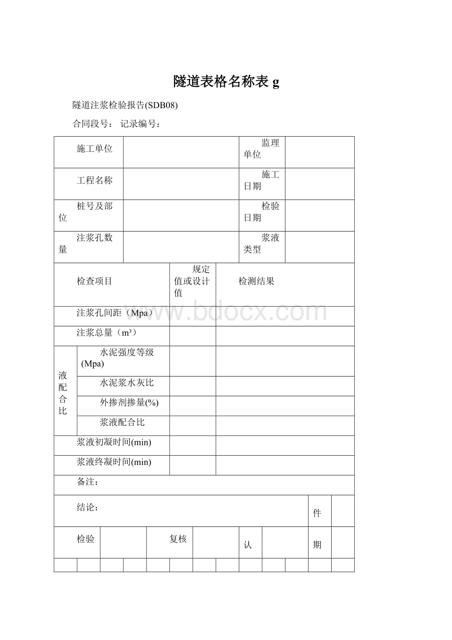 隧道表格名称表g.docx_第1页