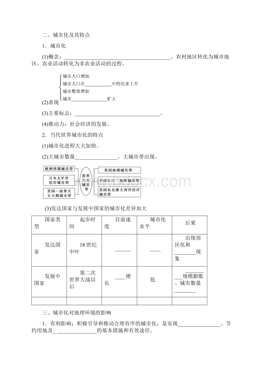 高考地理一轮复习讲义必修二21城市发展与城市化Word文档格式.docx_第2页