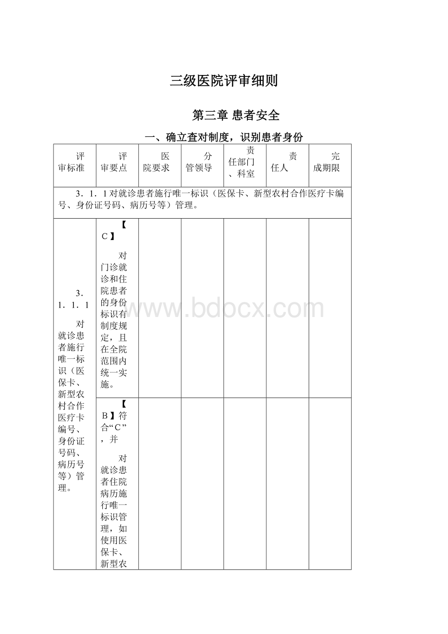 三级医院评审细则.docx