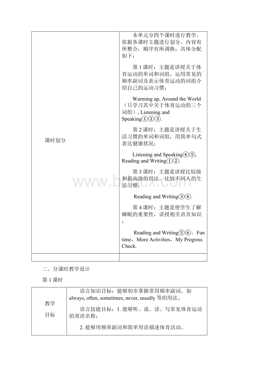 外研中职国规英语教材基础模块修订版第一册unit3Ilikeplayingbadminton.docx_第2页