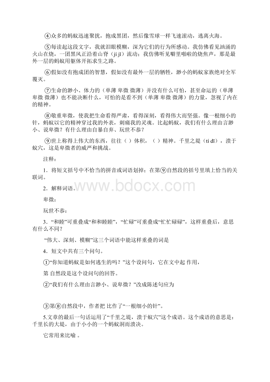 五年级阅读训练题120篇.docx_第3页