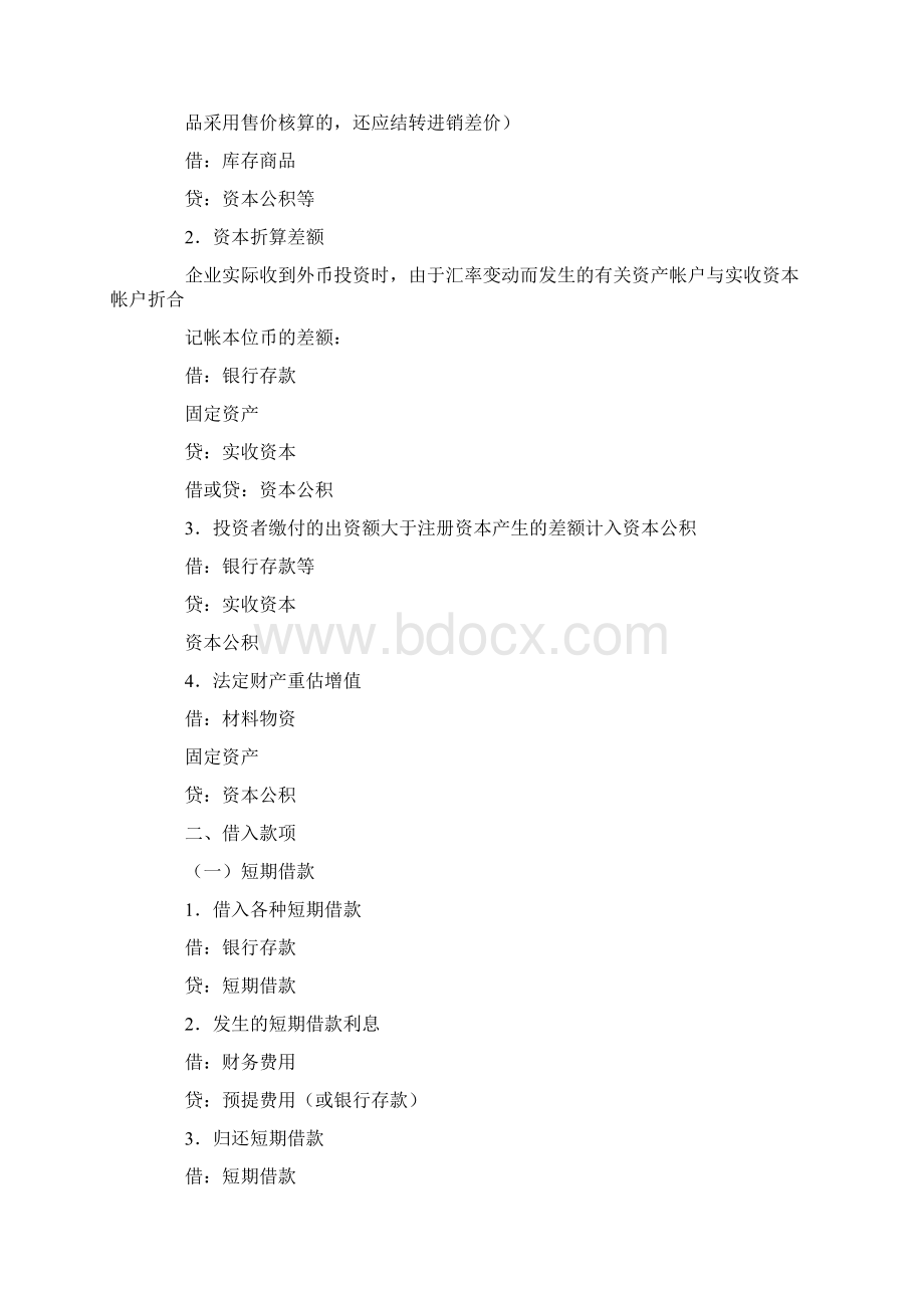 会计实务总结会计分录大全Word文档下载推荐.docx_第2页