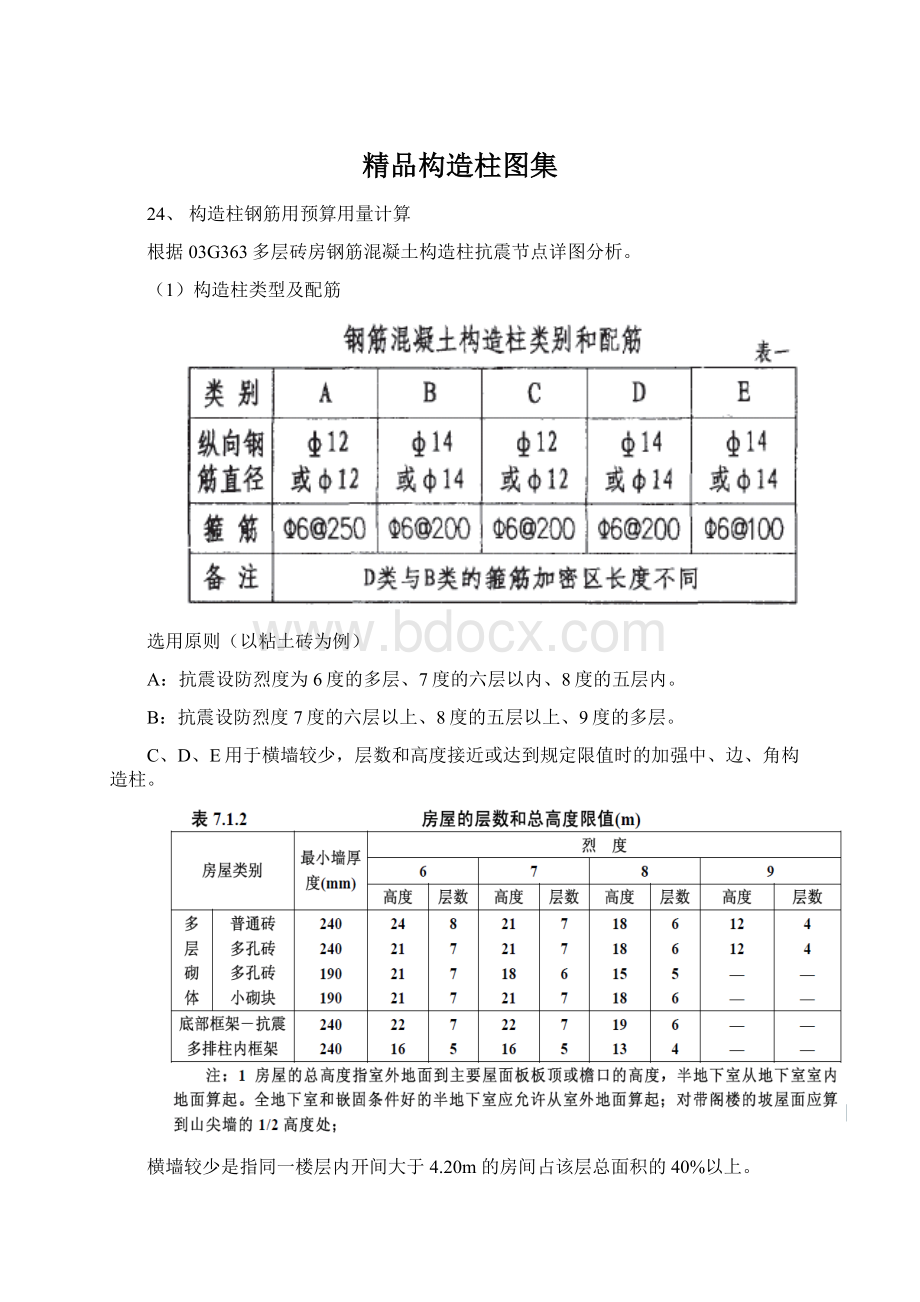 精品构造柱图集.docx_第1页