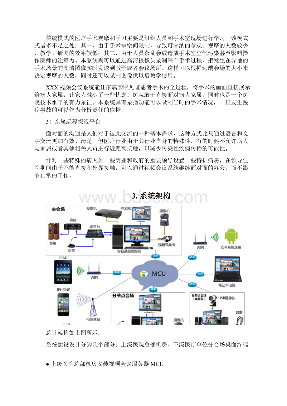 远程会诊系统整体解决方案.docx_第3页