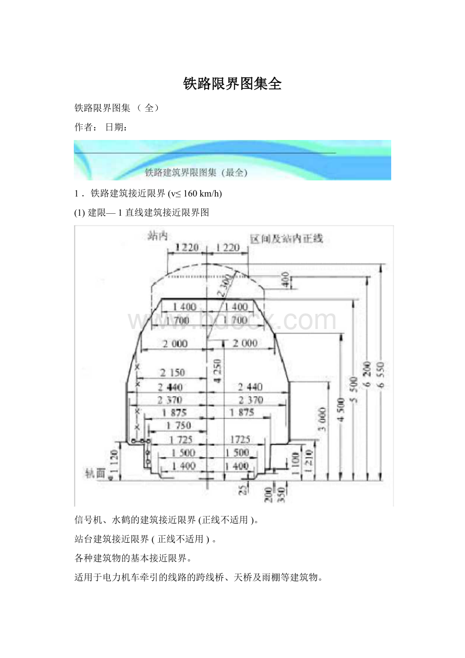 铁路限界图集全.docx