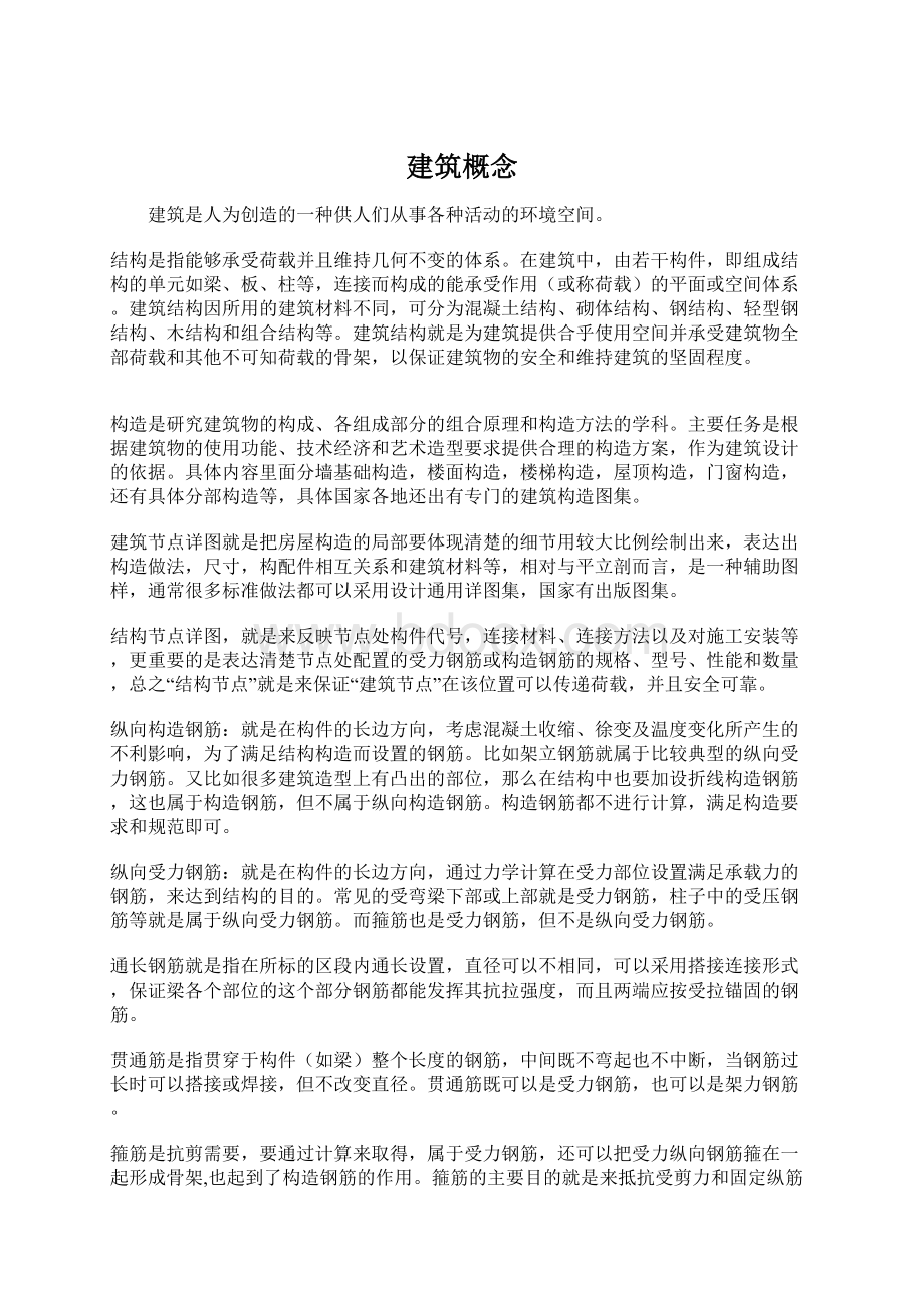 建筑概念文档格式.docx