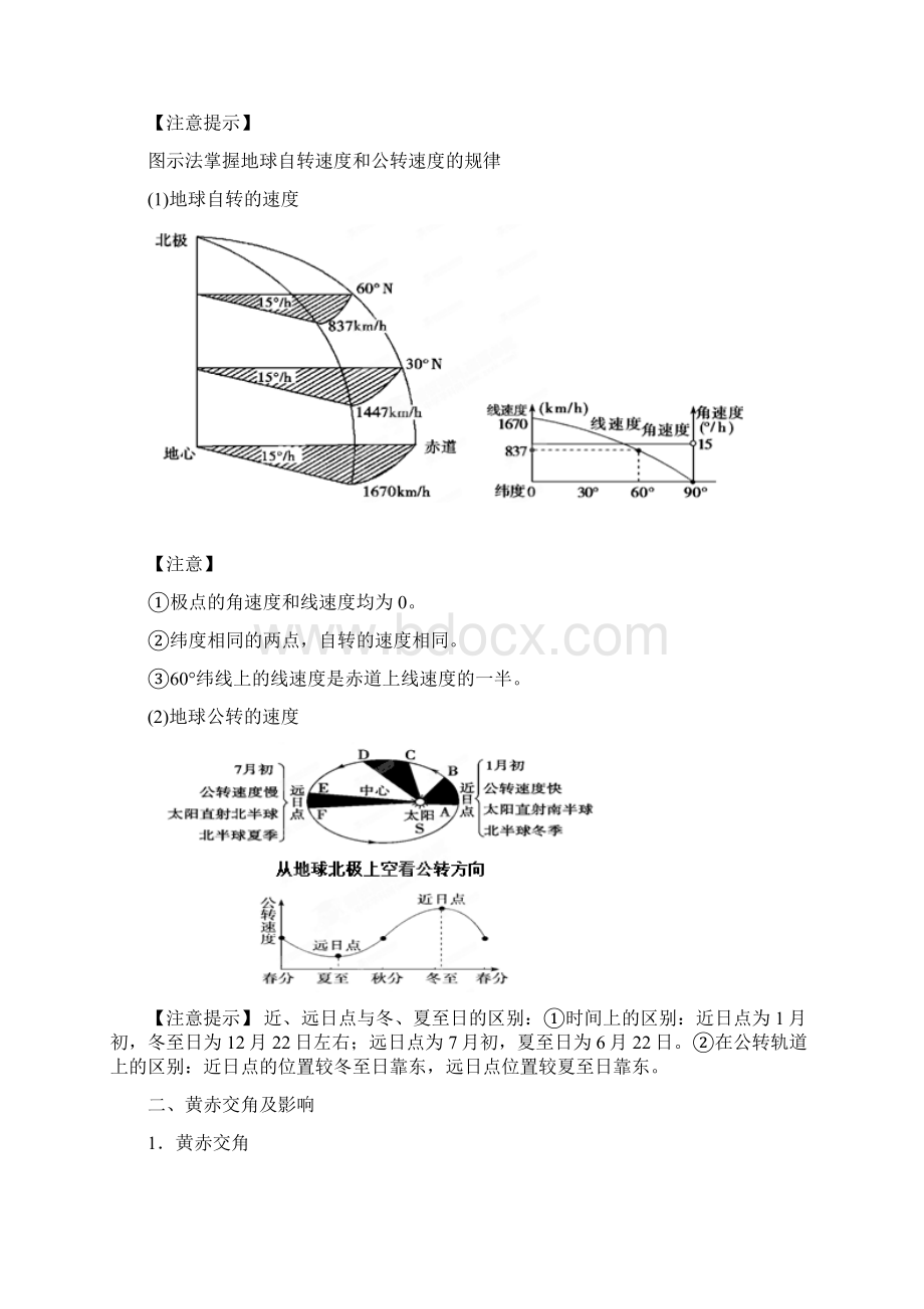 高考地理艺术生专用精品复习资料专题03地球的运动教师版文档格式.docx_第2页