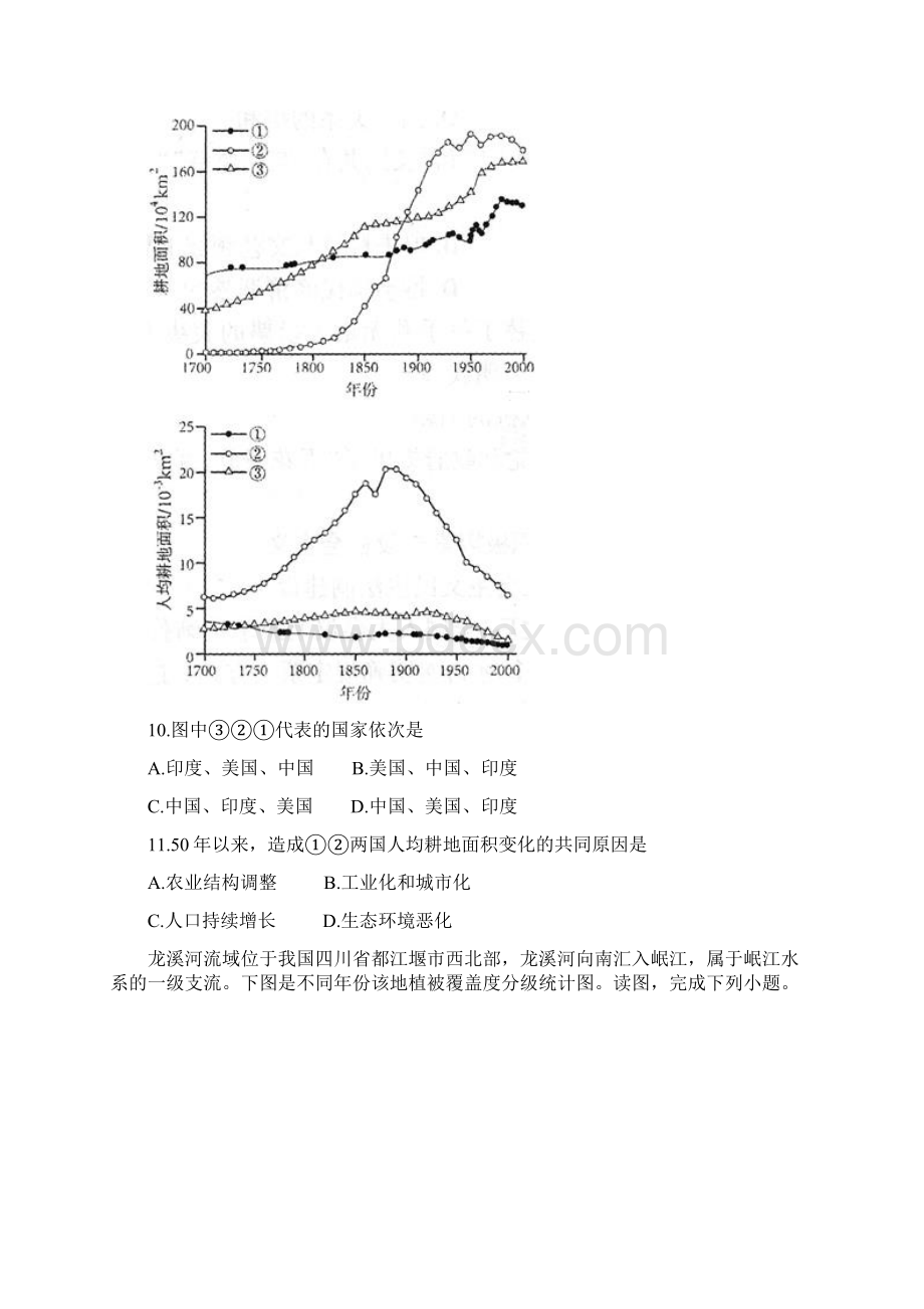 高三模拟地理选择专项汇编之自然环境对人活动的影响.docx_第3页