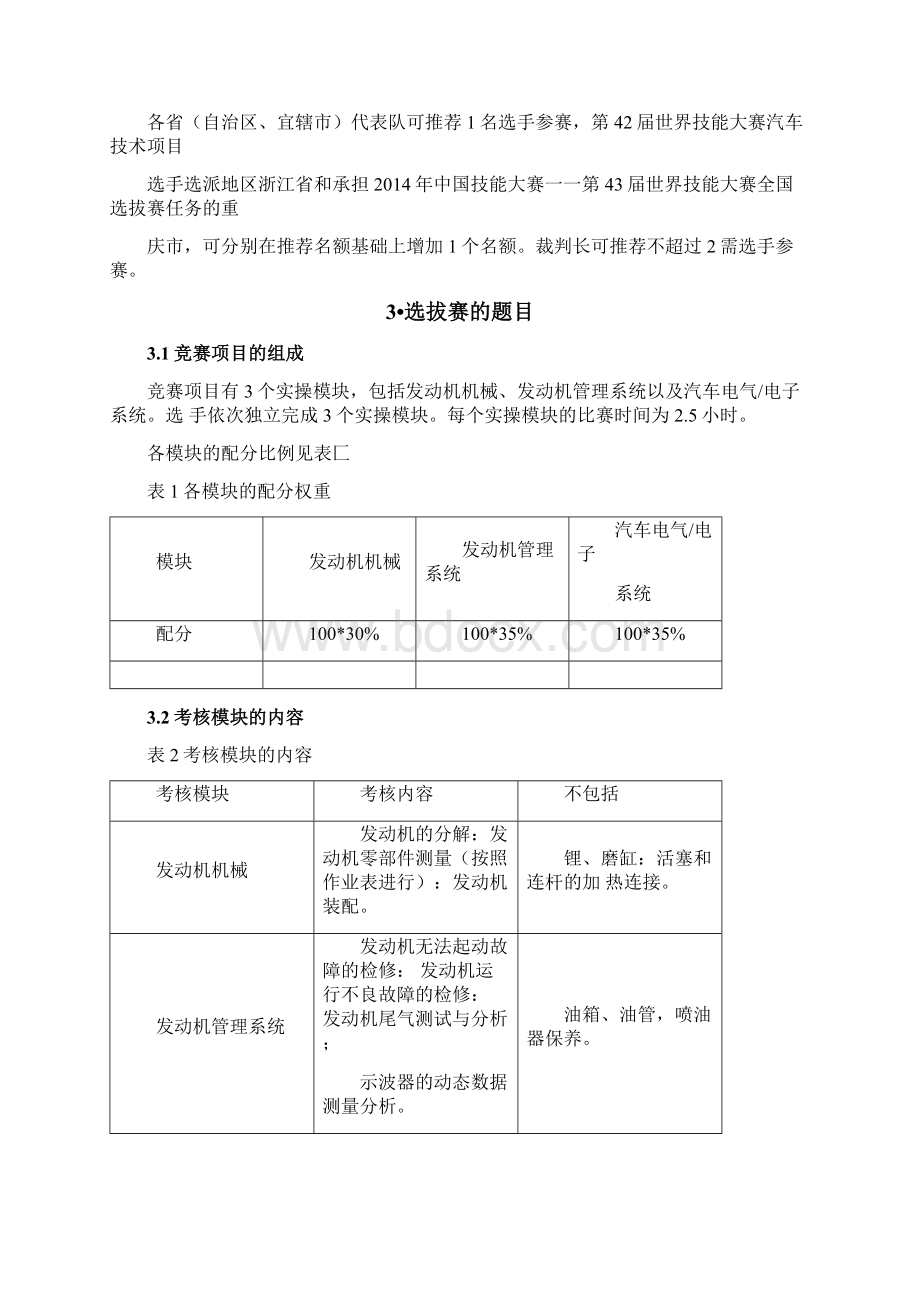 世界技能大赛全国选拔赛汽车技术项目.docx_第2页