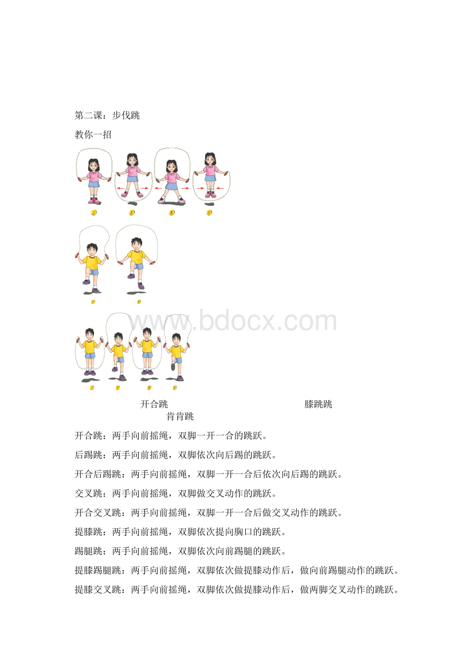 三台县同德初中花样跳绳校本课程教材Word格式.docx_第3页