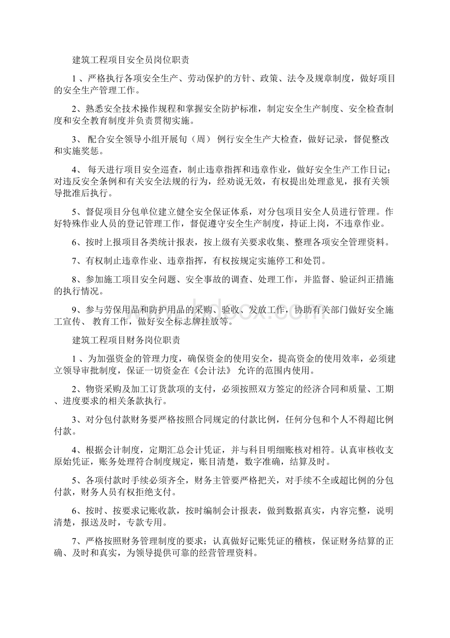 工程项目经理部岗位职责大全文档格式.docx_第3页