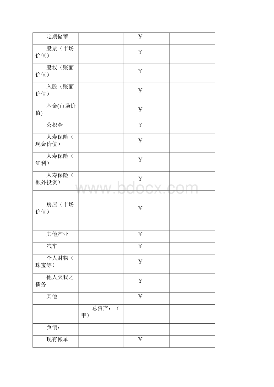 家庭理财实用表格.docx_第2页