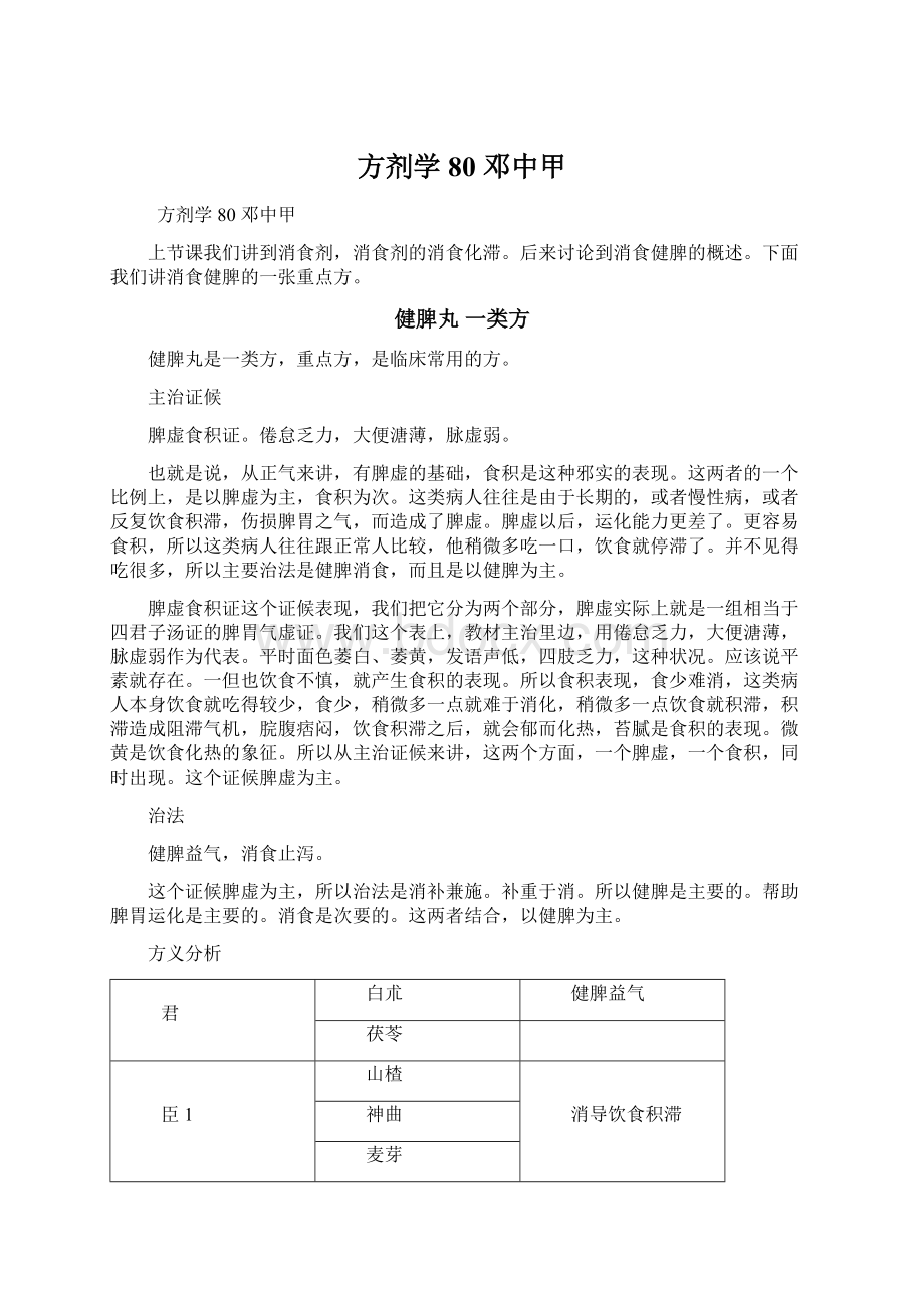 方剂学 80邓中甲文档格式.docx_第1页