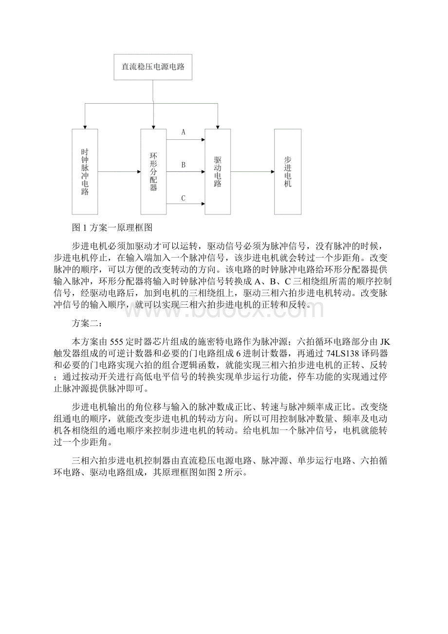 数字逻辑课设报告三相六拍步进电机控制器.docx_第2页