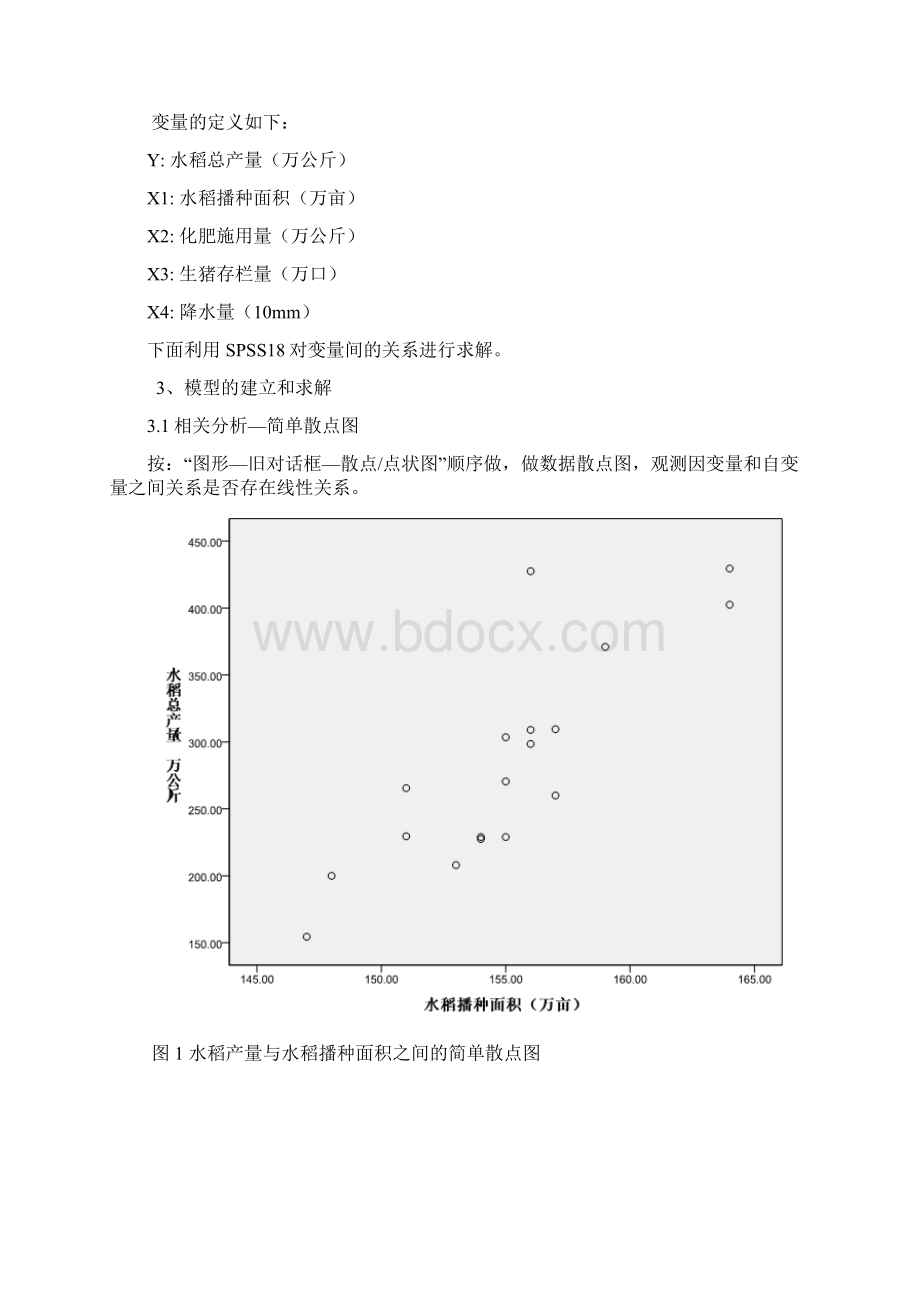 关于水稻产量影响因素的多元回归分析Word格式文档下载.docx_第3页