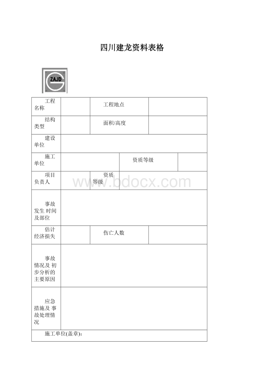 四川建龙资料表格Word格式.docx