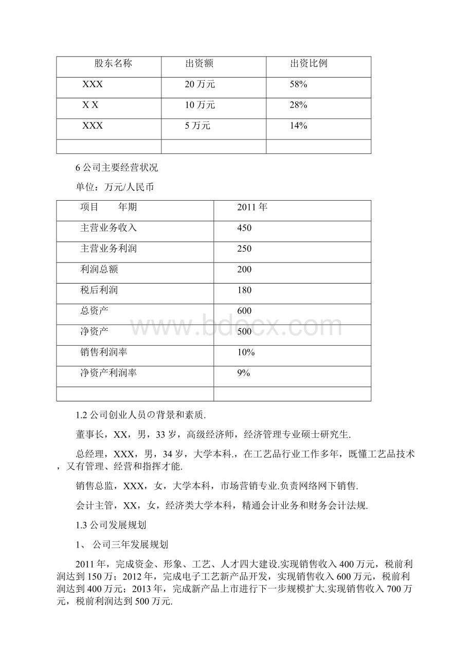 报批稿竹雕工艺品电子商务平台建设运营项目商业计划书.docx_第3页